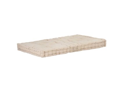 vidaXL Poduška na nábytek z palet bavlna 120 x 80 x 10 cm béžová