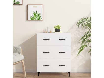 vidaXL Příborník bílý 69,5 x 34 x 90 cm kompozitní dřevo