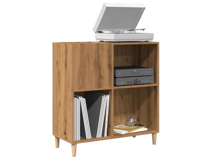vidaXL Skříňka na LP desky dub artisan 84,5x38x89 cm kompozitní dřevo