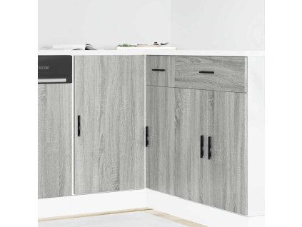 vidaXL Spodní skříňka pod umyvadlo "Lyon" šedá, dřevo sonoma