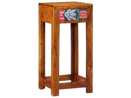 vidaXL Květinový koncový stůl se zásuvkou Hnědá 35 x 35 x 75 cm