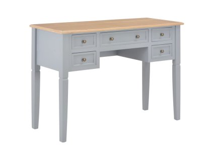 vidaXL Psací stůl šedý 109,5 x 45 x 77,5 cm dřevo