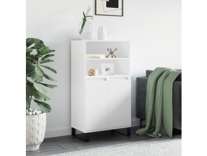 vidaXL Skříň highboard bílá 60 x 36 x 110 cm kompozitní dřevo