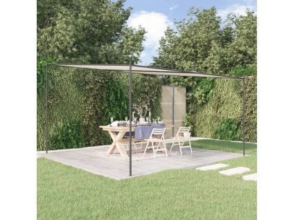 vidaXL Altán taupe 4 x 4 m 180 g/m² hliník a ocel