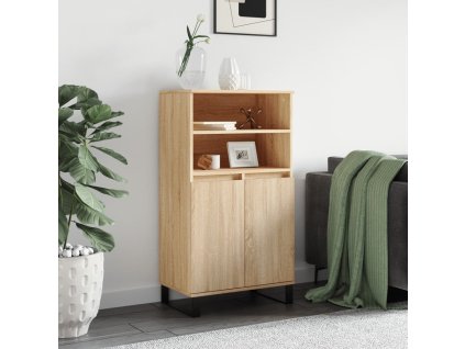 vidaXL Skříň highboard dub sonoma 60 x 36 x 110 cm kompozitní dřevo