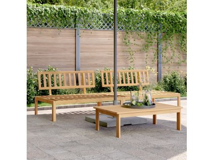 vidaXL Zahradní středové pohovky z palet 2 ks masivní akáciové dřevo