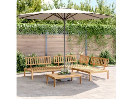 vidaXL 4dílná zahradní paletová sedací souprava masivní akáciové dřevo