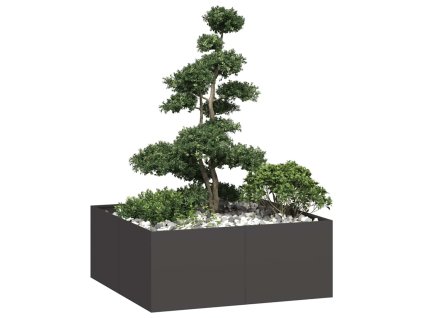 vidaXL Truhlík černý 100x100x40 cm ocel