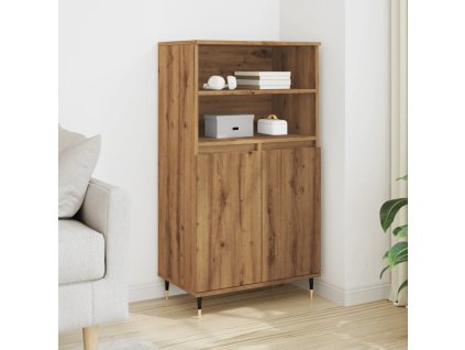 vidaXL Skříň highboard dub artisan 60 x 36 x 110 cm kompozitní dřevo