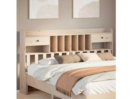 vidaXL Čelo postele s úložným prostorem 180 cm masivní borovice