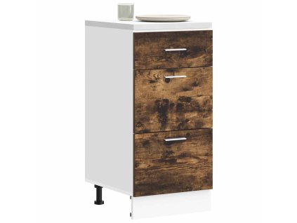 vidaXL Spodní skříňka "Lyon" kouřový dub 40x46x81,5 cm, konstrukční dřevo