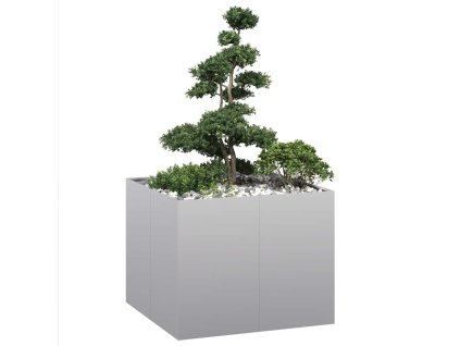 vidaXL Truhlík 100x100x80 cm pozinkovaná ocel