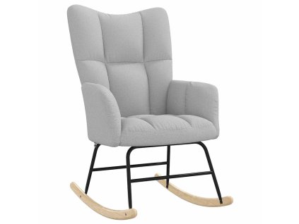 vidaXL Relaxační křeslo obláčkově šedá textil