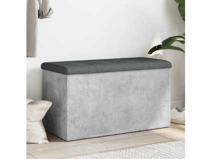 vidaXL Úložná lavice betonově šedá 82 x 42 x 45 cm kompozitní dřevo