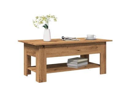 vidaXL Konferenční stolek dub artisan 102x55x42 cm kompozitní dřevo