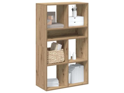 vidaXL Knihovna dub artisan 66x31x112 cm kompozitní dřevo
