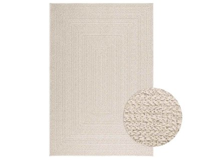 vidaXL Koberec ZIZUR krémová 140x200cm jutový vzhled interiér exteriér