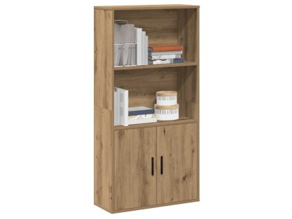vidaXL Knihovna dub artisan 60x24x120 cm kompozitní dřevo