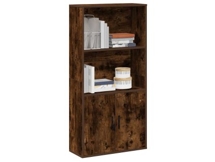 vidaXL Knihovna kouřový dub 60x24x120 cm kompozitní dřevo