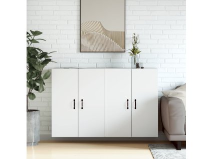 vidaXL Nástěnné skříňky 2 ks bílé kompozitní dřevo