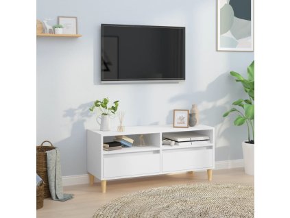 vidaXL TV skříňka bílá 100 x 34,5 x 44,5 cm kompozitní dřevo