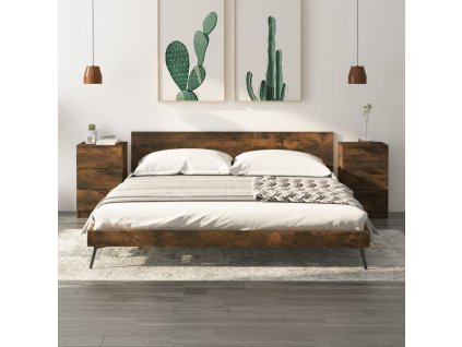 vidaXL Noční stolky 2 ks kouřový dub 40 x 36 x 65 cm