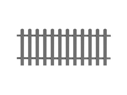 vidaXL Laťkový plot WPC 200 x 80 cm