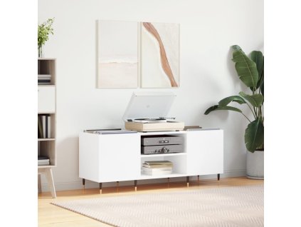 vidaXL Skříňka na LP desky bílá 121 x 38 x 48 cm kompozitní dřevo