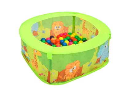 vidaXL Suchý bazén s 300 míčky pro děti 75 x 75 x 32 cm