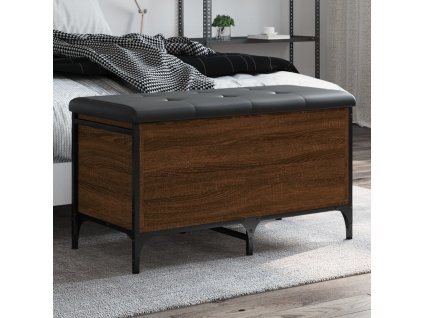 vidaXL Úložná lavice hnědý dub 82 x 42 x 45 cm kompozitní dřevo