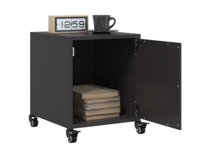 vidaXL Noční stolky 2 ks černé 36 x 39 x 43,5 cm ocel