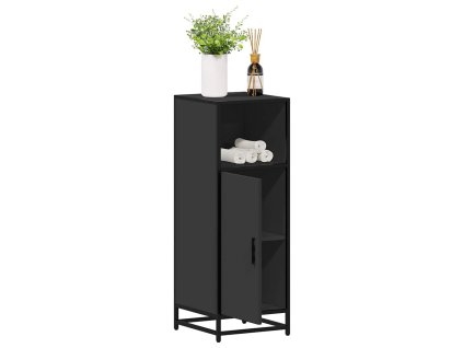 vidaXL Koupelnová skříňka černá 35x37,5x100 cm kompozitní dřevo