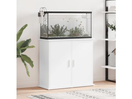 vidaXL Stojan na akvárium bílý 81 x 36 x 73 cm kompozitní dřevo