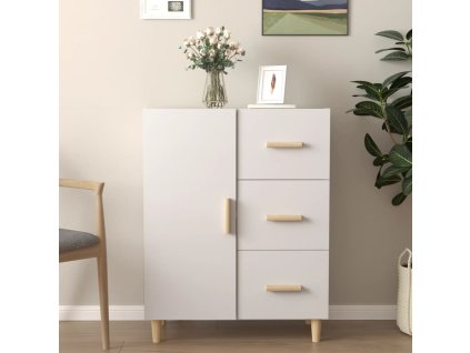 vidaXL Příborník bílý 69,5 x 34 x 90 cm kompozitní dřevo