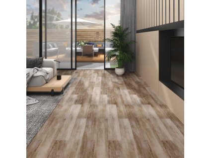 vidaXL Nesamolepicí PVC podlahová prkna 5,26 m² 2 mm bělené dřevo