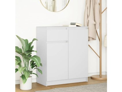 vidaXL Příborník se zásuvkou bílý 71x35x84 cm kompozitní dřevo