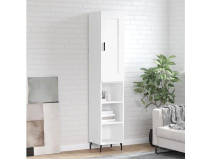 vidaXL Skříň highboard bílá 34,5 x 34 x 180 cm kompozitní dřevo