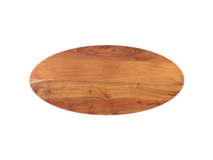 vidaXL Stolní deska 140 x 60 x 3,8 cm oválná masivní akáciové dřevo