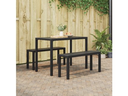 vidaXL Zahradní jídelní souprava 3 pcs Antracit Ocel