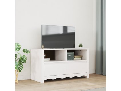vidaXL TV skříň Drammen Bílá 99 x 43 x 55 cm Masivní borové dřevo