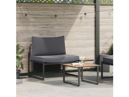 vidaXL Sada zahradních pohovek 2 pcs Antracit Ocel
