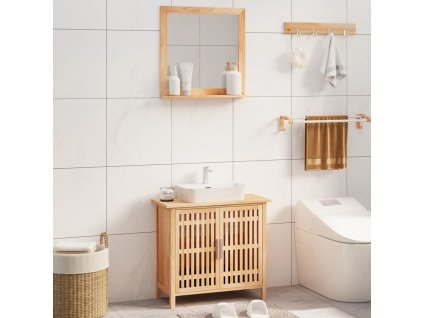 vidaXL 2dílná sada koupelnového nábytku masivní ořechové dřevo