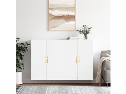 vidaXL Nástěnné skříňky 2 ks bílé 69,5 x 34 x 90 cm