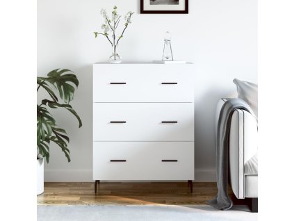 vidaXL Příborník bílý 69,5 x 34 x 90 cm kompozitní dřevo