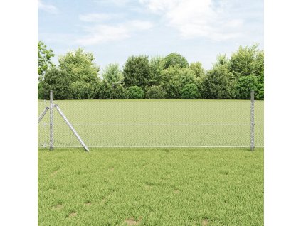 vidaXL Hexagonální oplocení Stříbrná 0.6 x 100 m Pozinkovaná ocel