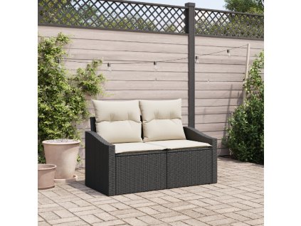 vidaXL Zahradní sofa s polštářem 123 x 62 x 69 cm polyratan