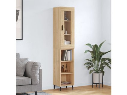 vidaXL Skříň highboard dub sonoma 34,5 x 34 x 180 cm kompozitní dřevo