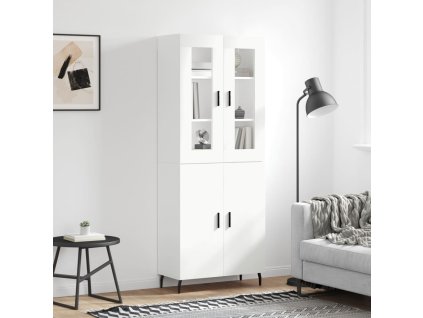 vidaXL Skříň highboard bílá 69,5 x 34 x 180 cm kompozitní dřevo