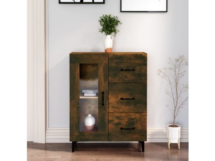 vidaXL Příborník kouřový dub 69,5 x 34 x 90 cm kompozitní dřevo