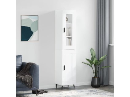 vidaXL Skříň highboard bílá 34,5 x 34 x 180 cm kompozitní dřevo